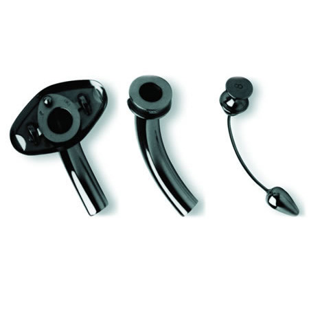 Jackson Trachea Tube, Improved Model, Tucked In Distal End, Sterling, Size 9